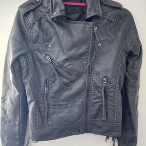 Blank NYC Charcoal Leather Jacket